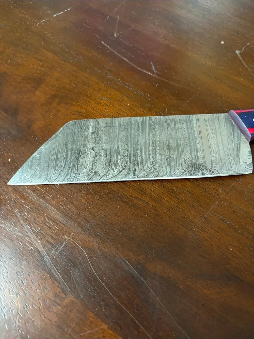 handmade Damascus steel chef knife 11.5”